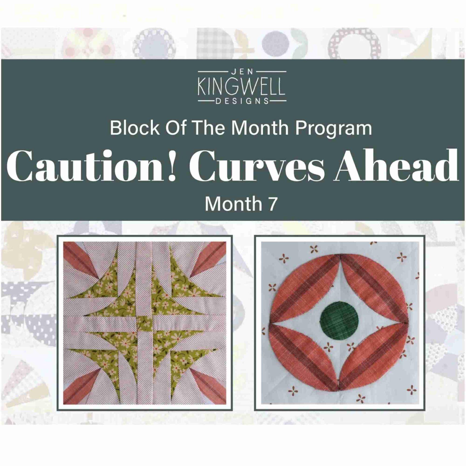 Caution Curves Ahead by Jen Kingwell Quilt Pattern 